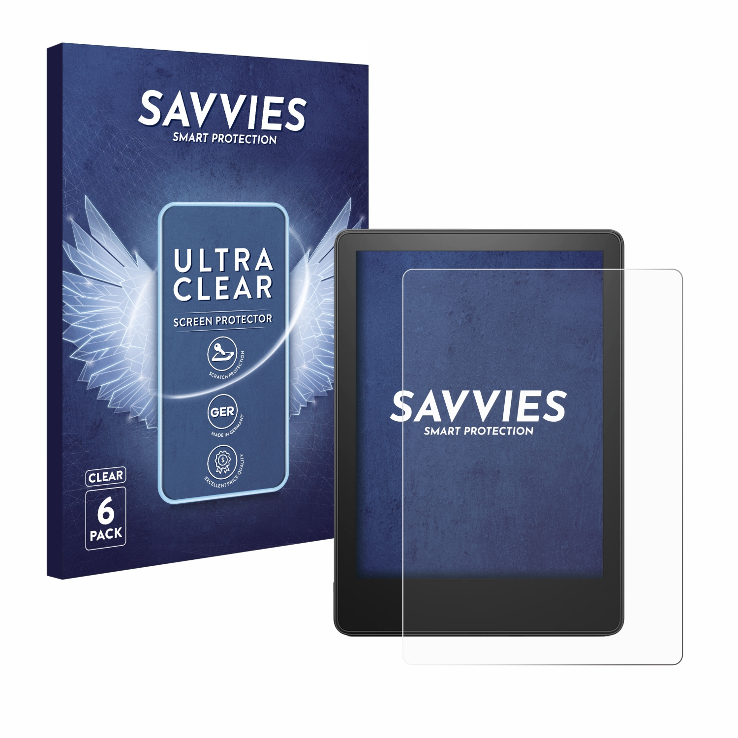 SAVVIES 6x Kindle Paperwhite Amazon Schutzfolie(für Gen.)) klare 2023 (11