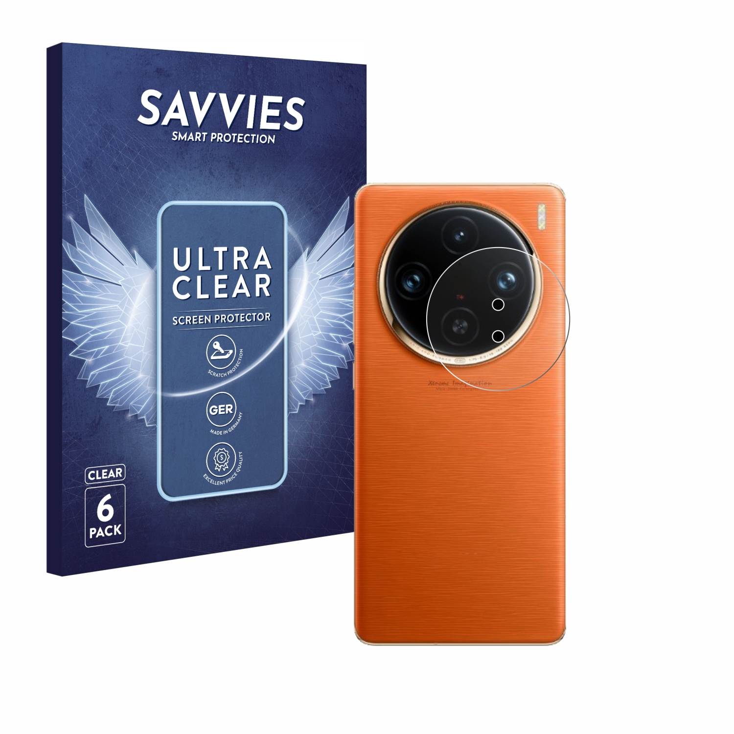 SAVVIES 6x klare Schutzfolie(für Vivo Pro) X100