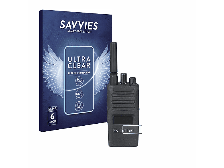 SAVVIES 6x XT460) klare Motorola Schutzfolie(für