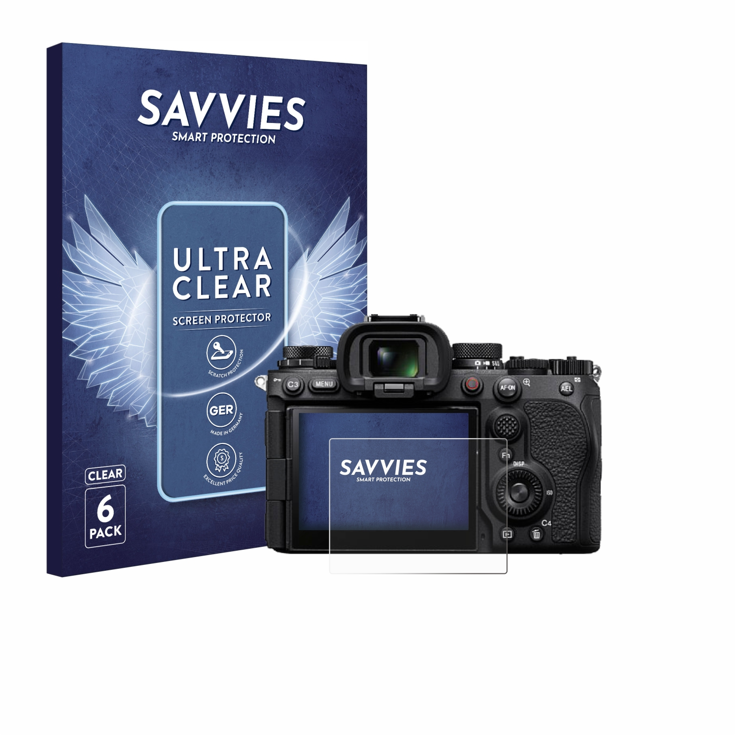 Alpha SAVVIES 6x Schutzfolie(für 9 Sony klare III)