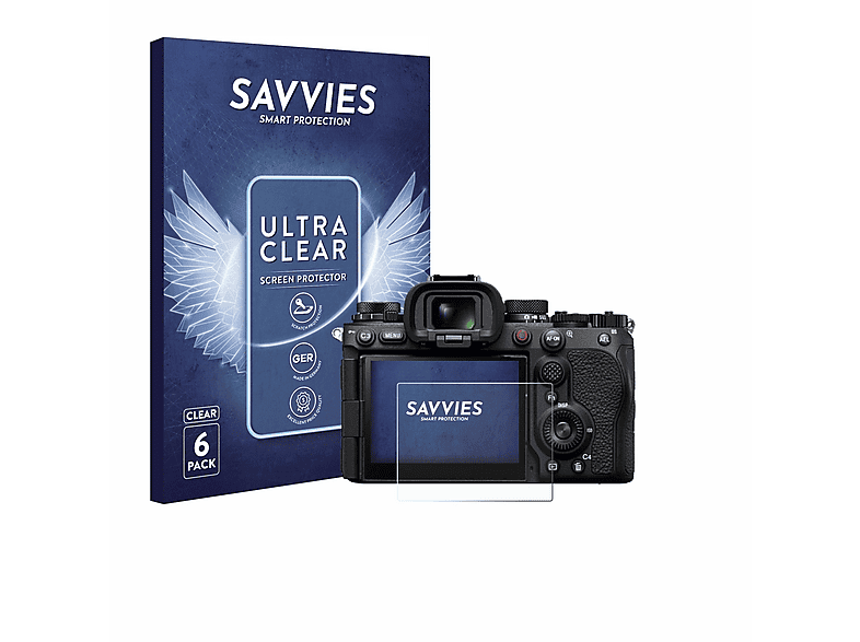 Savvies 6-fach Displayschutzfolie Für Sony Alpha 100 – Ultra-transparent, Kratzfest, Made In Germany