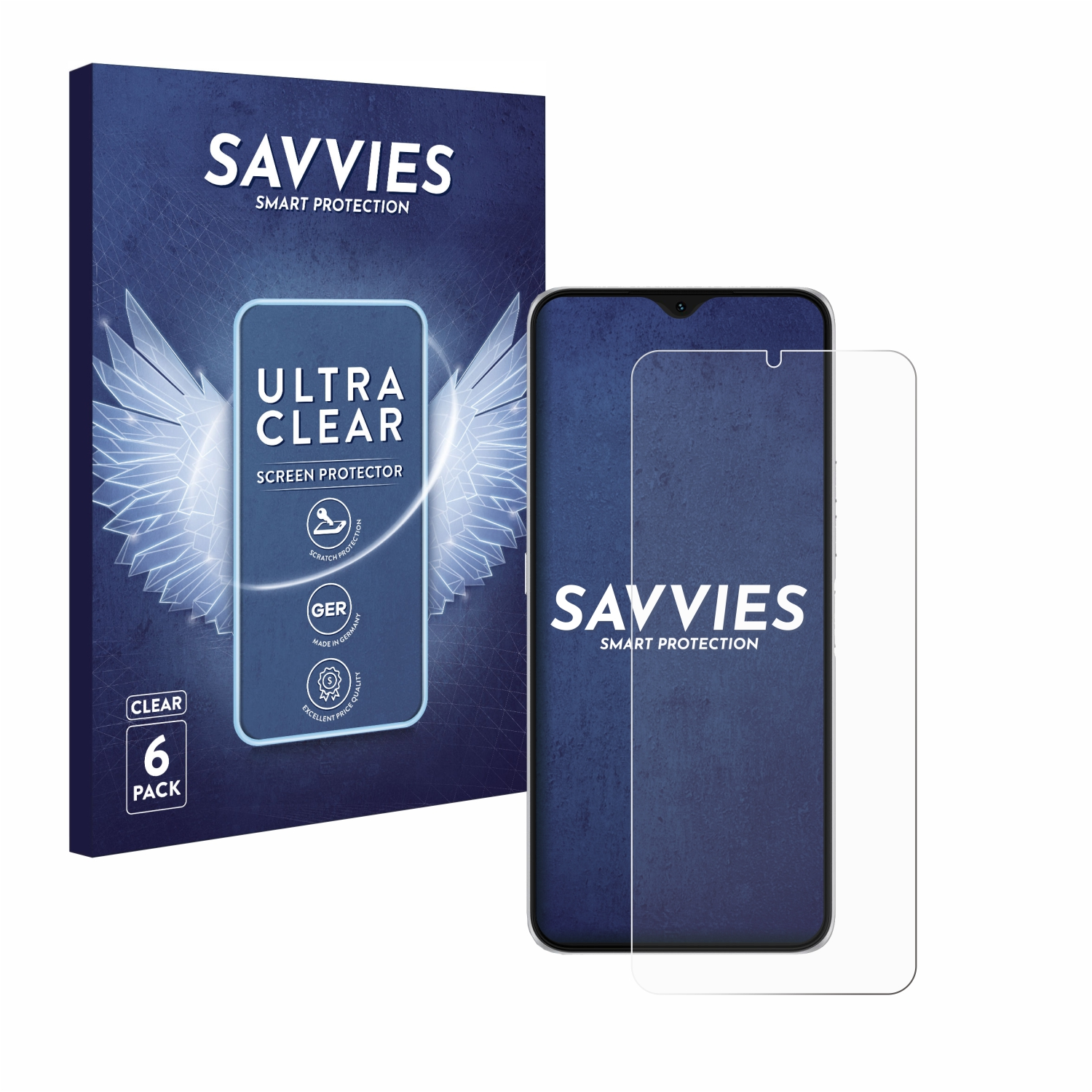 SAVVIES 6x klare Schutzfolie(für F3 Pro Umidigi 5G)