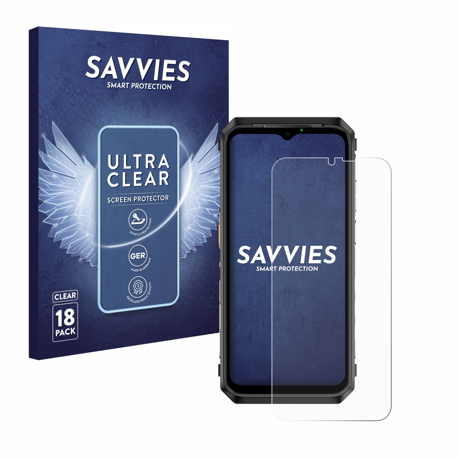 SAVVIES 18x Ultra) 18T Ulefone klare Schutzfolie(für Armor Power