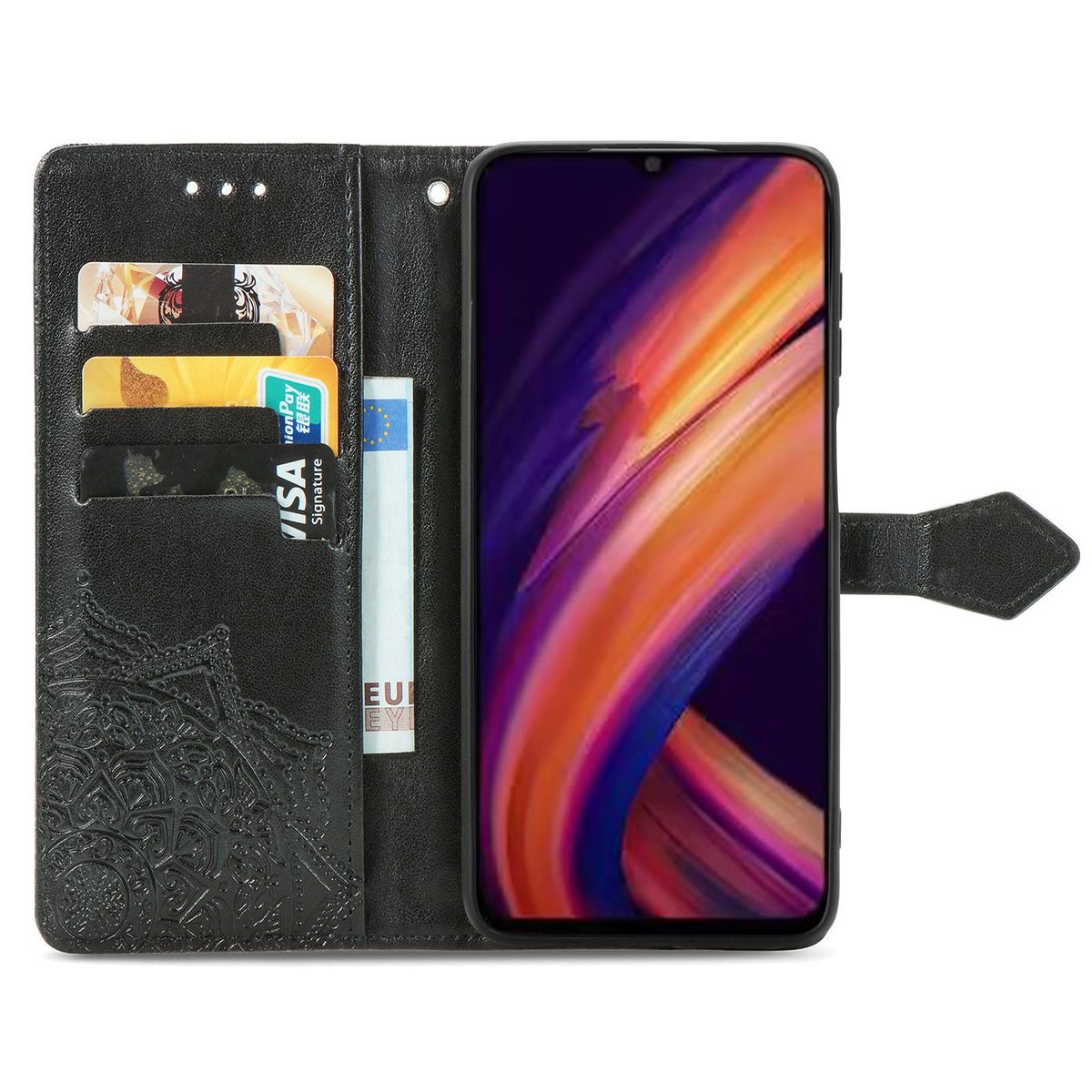 KÖNIG Book Bookcover, Lila Galaxy DESIGN Case, 5G, A25 Samsung,