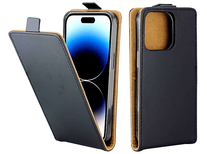 Flipcase, Cover, KÖNIG Schwarz Apple, 15, Flip DESIGN iPhone
