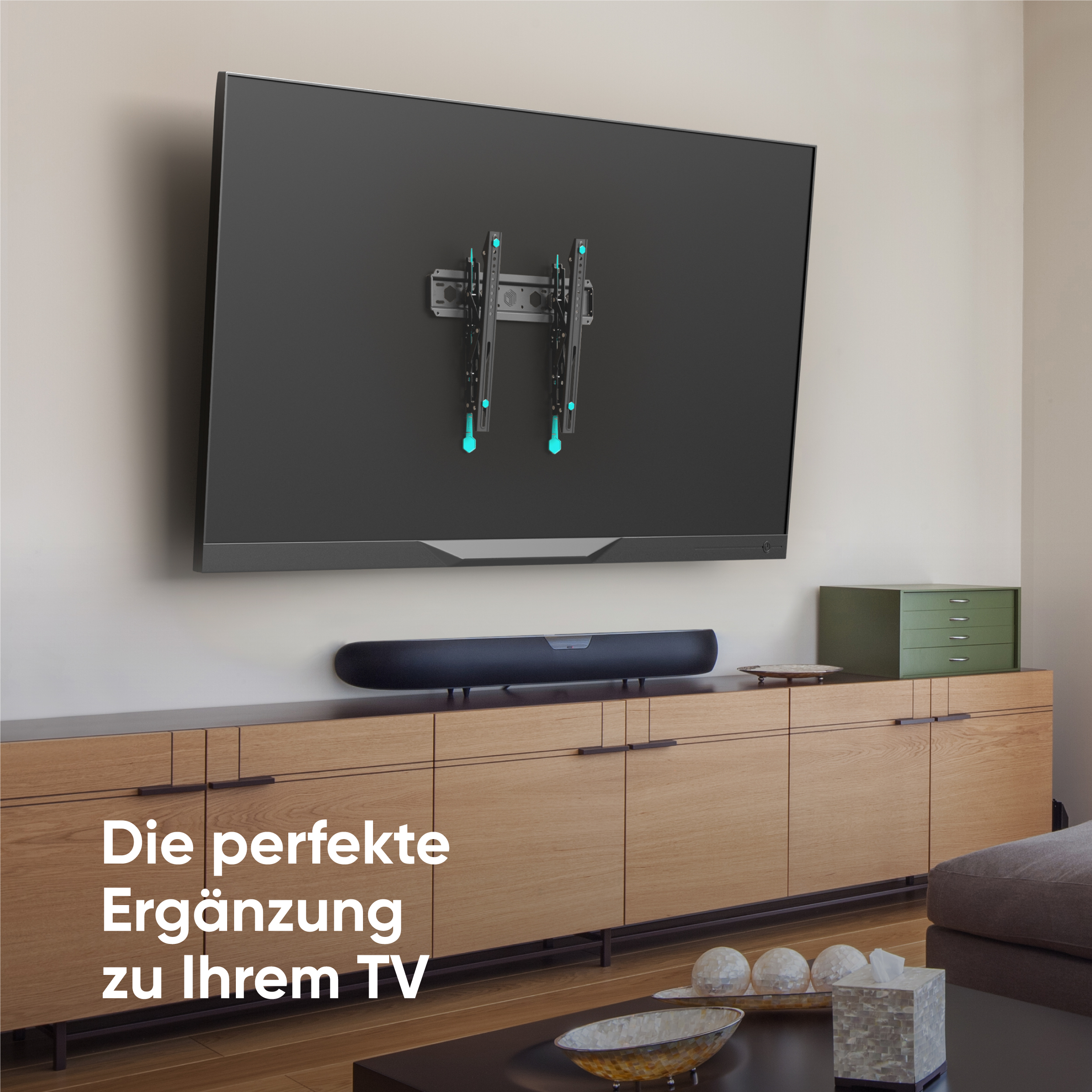 ONKRON für 35-65 Zoll, VESA Schwarz TV mm Wandhalterung, 75x75-400x400