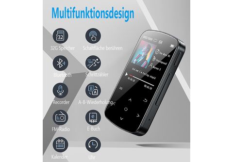 ELKUAIE HD-Bildschirm MP3-Player (32 GB, Schwarz) | SATURN