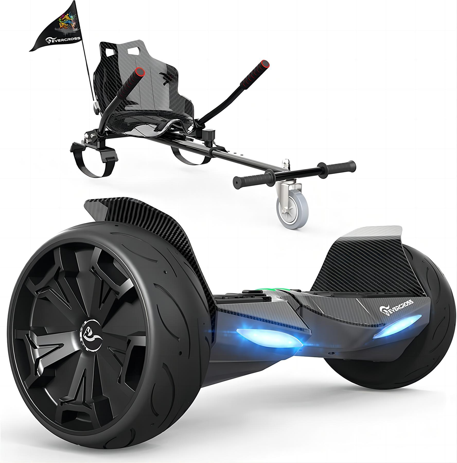 EVERCROSS EV5 Hoverboard (8,5 Kohlenschwarz) Sitz Board Kohlenschwarz Balance mit Zoll, und