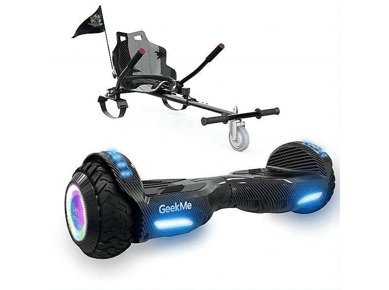 GEEKME Z5 Hoverboard mit Kohlenschwarz) und (6,5 Kohlenschwarz Balance Sitz Board Zoll