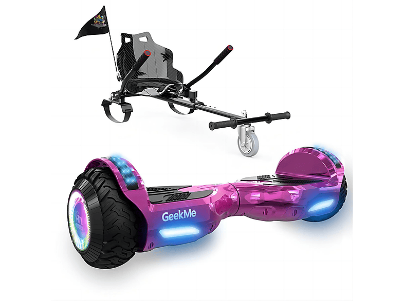 mit Zoll, Balance Sitz und Rosa Hoverboard Kohlenschwarz) (6,5 Z5S GEEKME Board