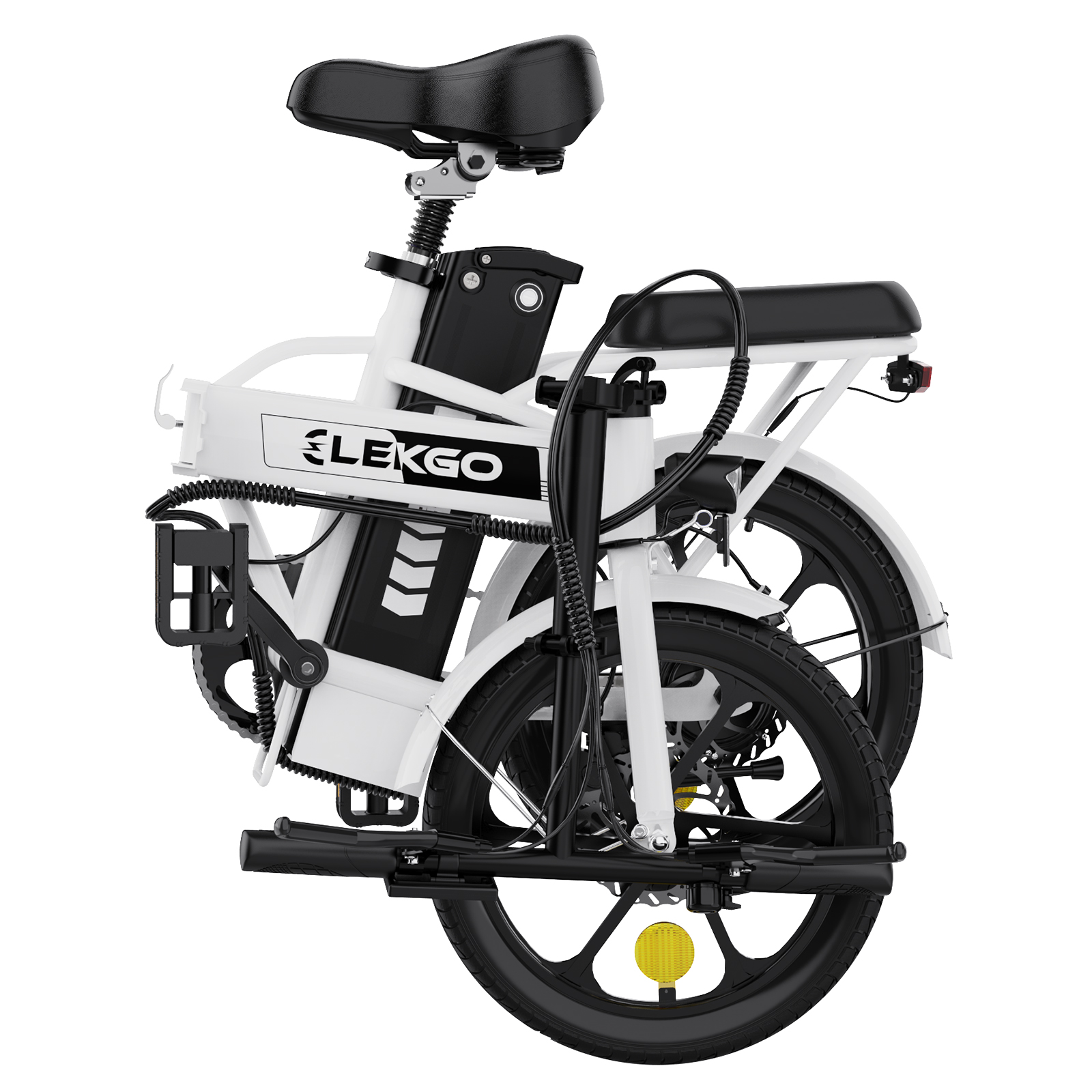 ELEKGO EG05 Kompakt-/Faltrad Faltbar (Laufradgröße: Weiß) Damen-Rad, 250W Zoll, 16\