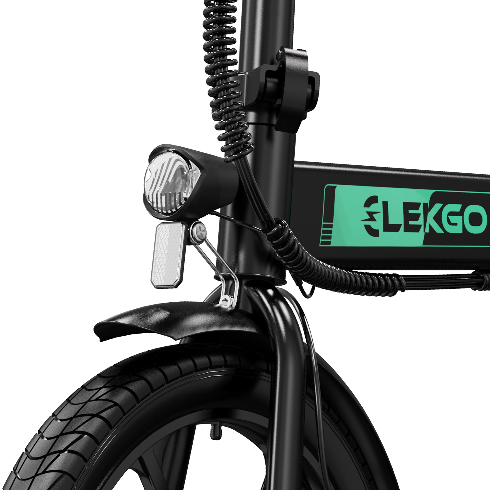 ELEKGO EG05 Herren-Rad, Zoll, Schwarz) (Laufradgröße: 16 302.4Wh, 250W Citybike Faltbar 16