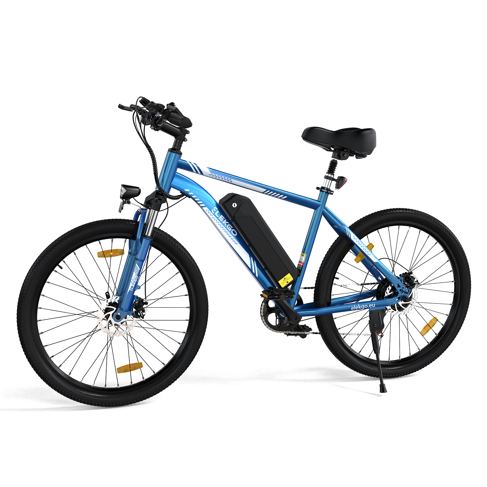 Zoll, (Laufradgröße: Citybike Blau) EG15 250W ELEKGO Herren-Rad, 26 432Wh, 26\