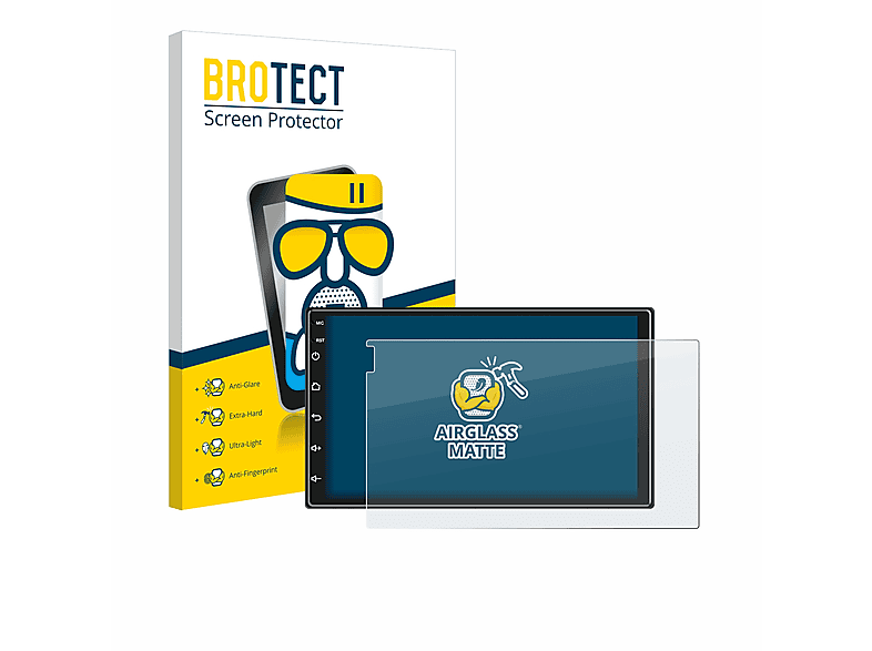 BROTECT Airglass matte Schutzfolie(für Ankeway Car Radio 7\