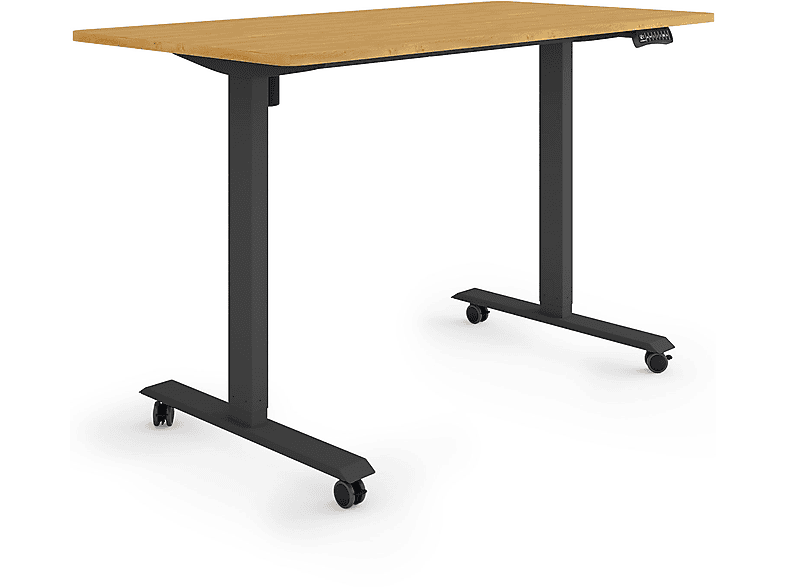 ESMART ETX-121BBA auf Rollen 140 x 70 cm elektrisch höhenverstellbarer Schreibtisch