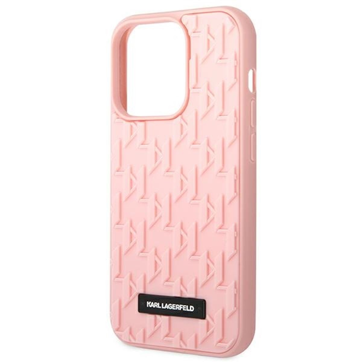 14 3D Pink iPhone Hülle, Backcover, Monogram Apple, LAGERFELD Design KARL Pro Max,