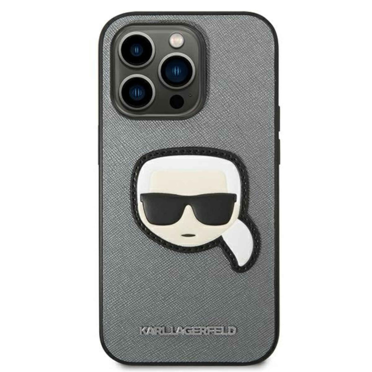 Una custodia per telefono con l'immagine di un cartone animato di una persona con gli occhiali da sole.