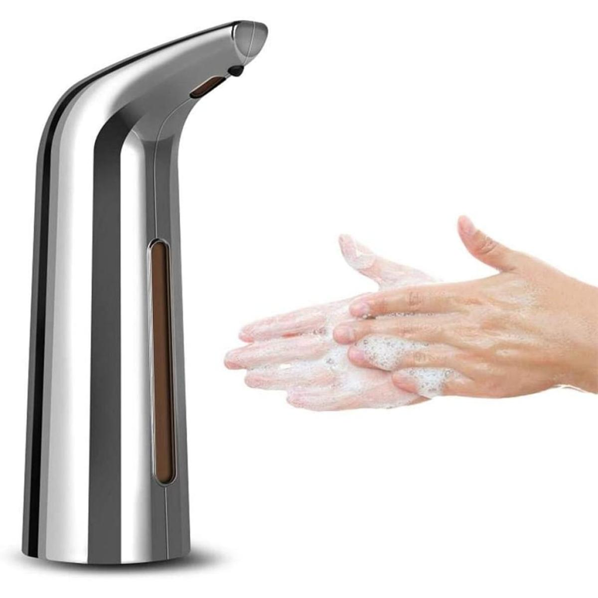 ELKUAIE Automatischer Silber Seifenspender waschen Handy