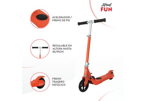 Patinete eléctrico - Fun Rojo OLSSON, 50 kg, 6 km/h, Rojo