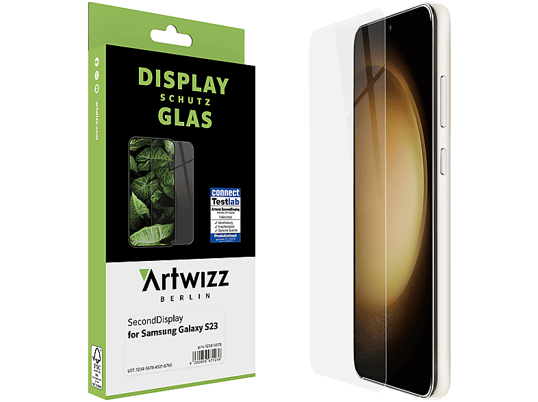 SecondDisplay ARTWIZZ Samsung Galaxy Displayschutz(für S23)