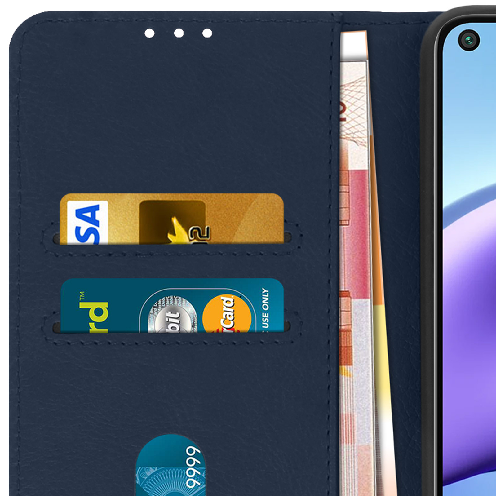 Redmi AVIZAR Xiaomi, Bookcover, 9T Dunkelblau Series, Note Chesterfield 5G,