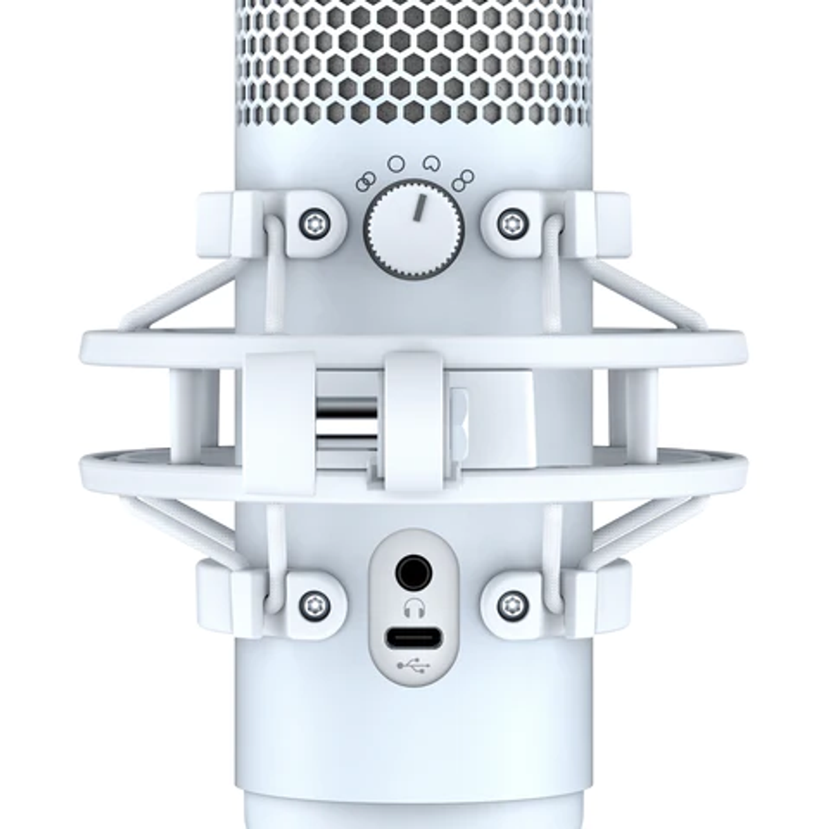 HYPERX 519P0AA WHITE S Weiß QUADCAST Mikrofon, USB