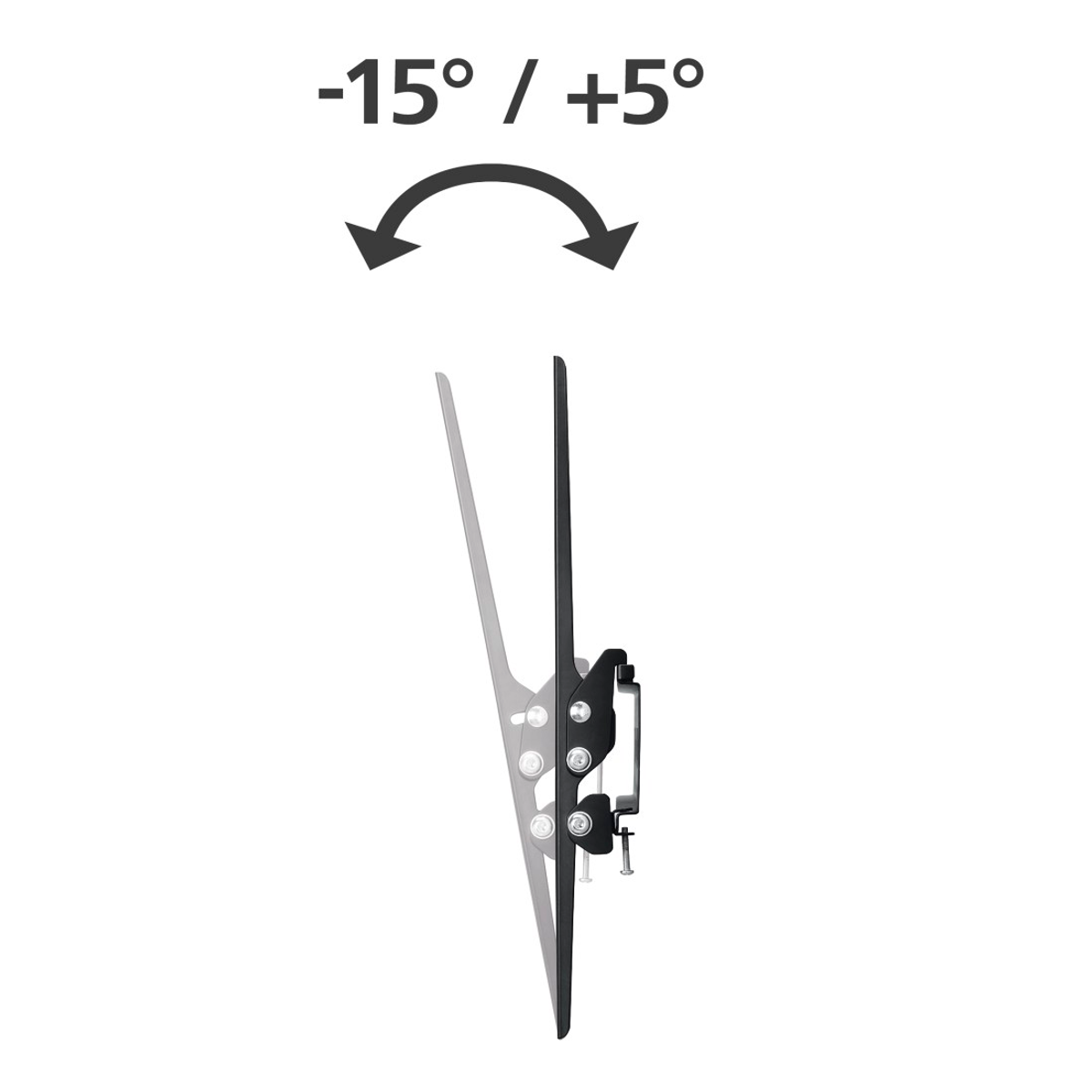 HAMA TILT, cm 191 Schwarz Wandhalterung, 3 Sterne, (75\