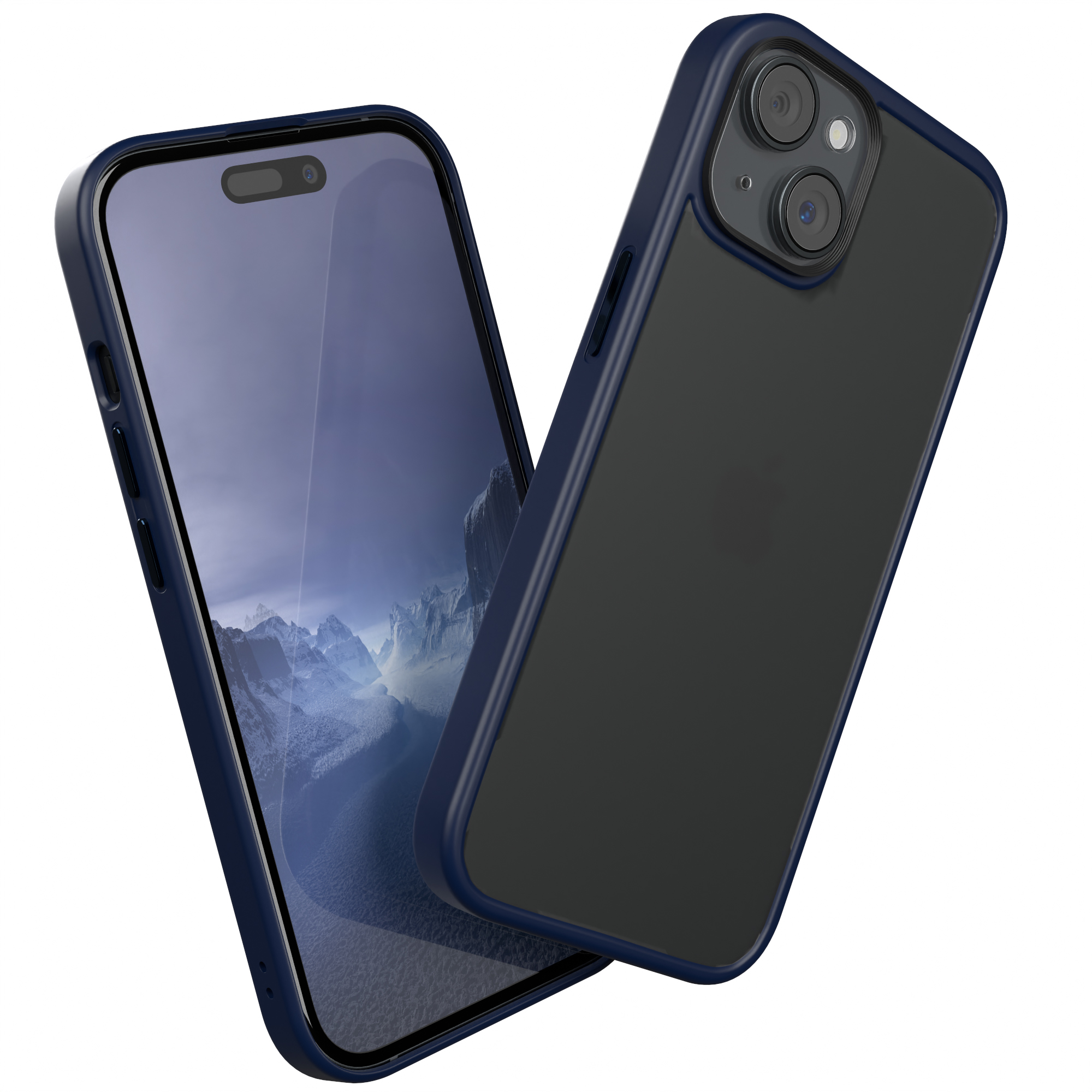 EAZY CASE Outdoor Nachtblau iPhone / Backcover, Case 15, Apple, Blau Matt