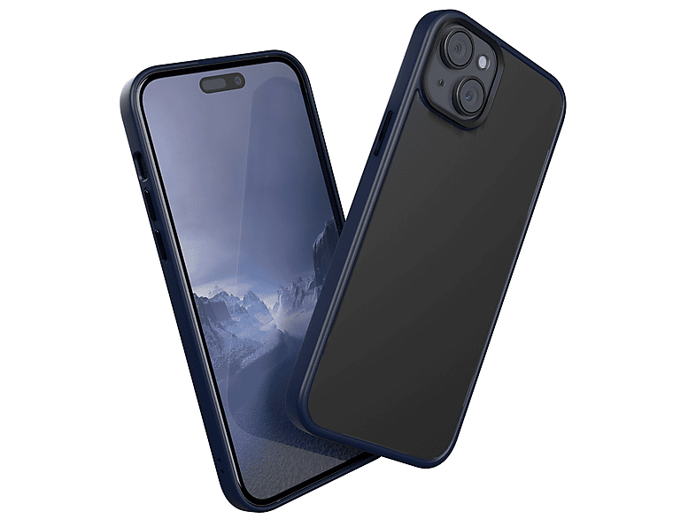 EAZY CASE Matt, 15 iPhone Case Nachtblau Outdoor Apple, / Blau Plus, Backcover