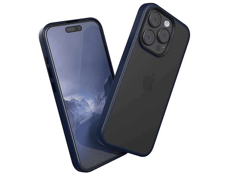 Outdoor iPhone Apple, Matt, Pro, Backcover, CASE Nachtblau Case 15 EAZY / Blau