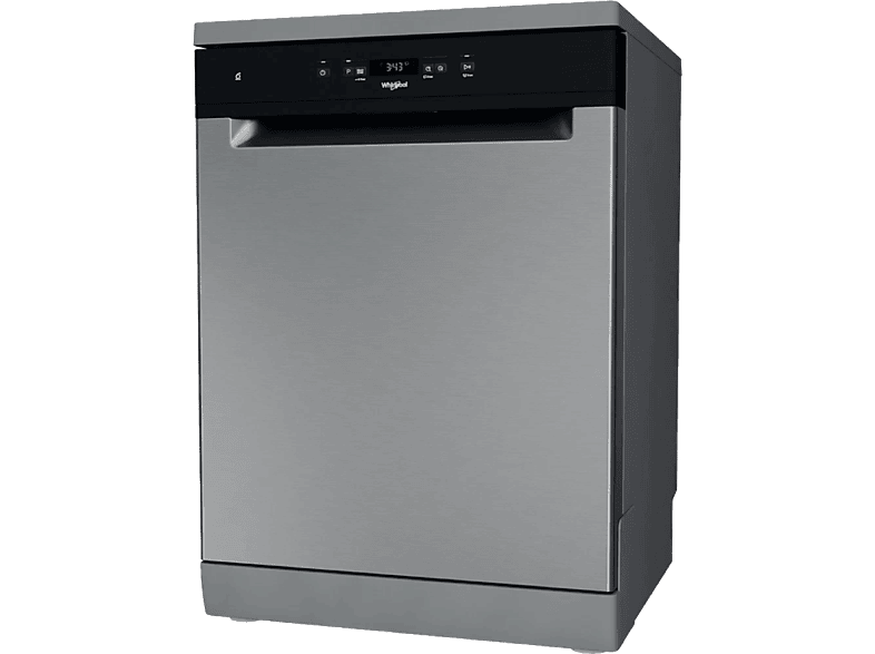 WHIRLPOOL WFC3C34X Spülmaschinen (freistehend (Besteckschublade, 600 mm breit, 44 dB (A), D)