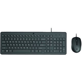 Pack Teclado + Ratón - HP 150 Wired Mouse and Keyboard, USB-A, Negro