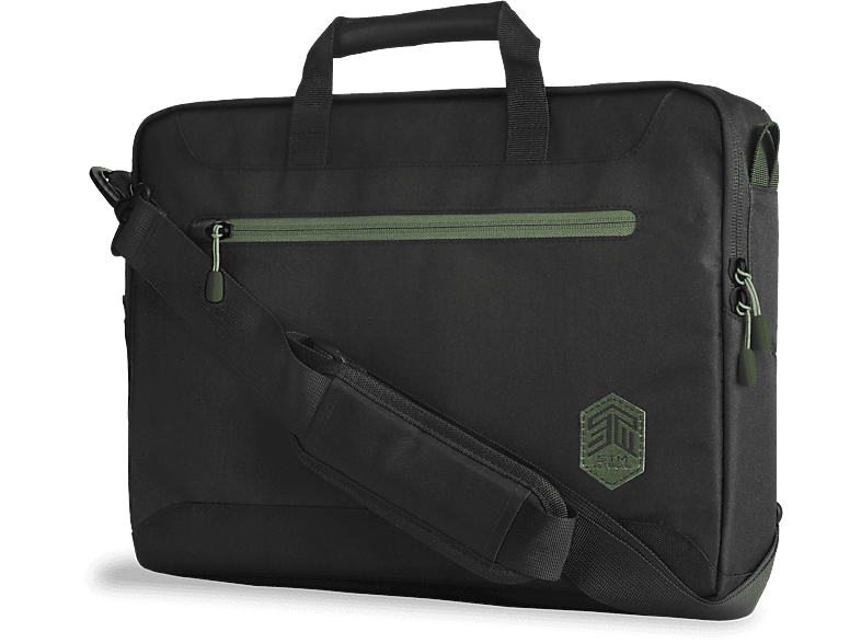 300D Polyester, ECO Apple Notebooktasche Umhängetasche Brief Schwarz STM für recyceltes 100%