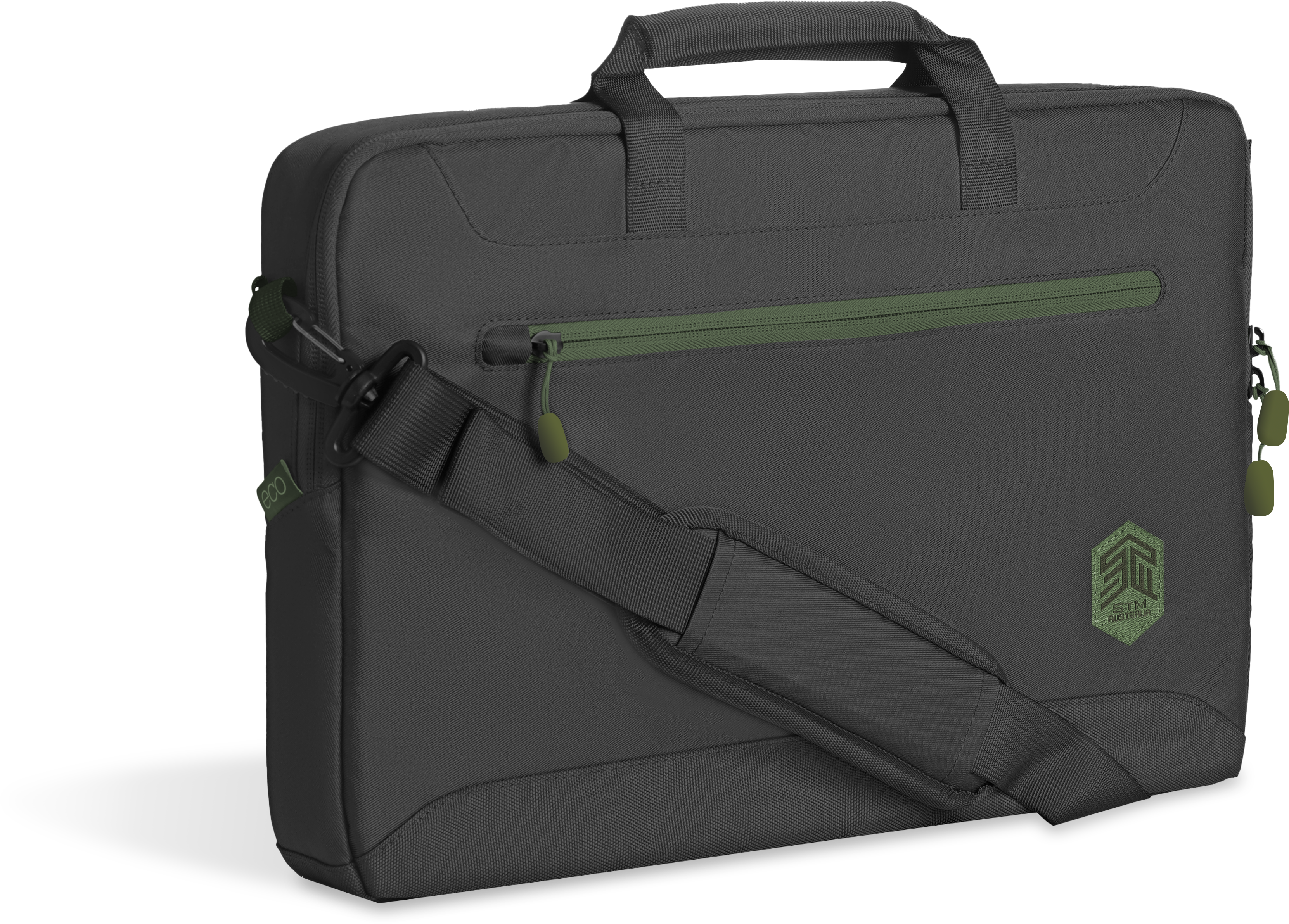 300D für Notebooktasche 100% ECO STM Brief Umhängetasche Apple Polyester, recyceltes Schwarz