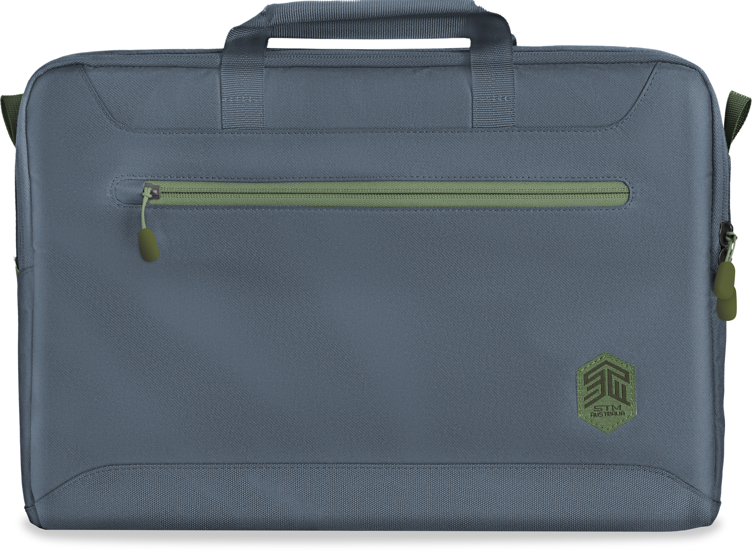 STM ECO Brief Notebooktasche Umhängetasche Blau 300D Apple für recyceltes Polyester, 100