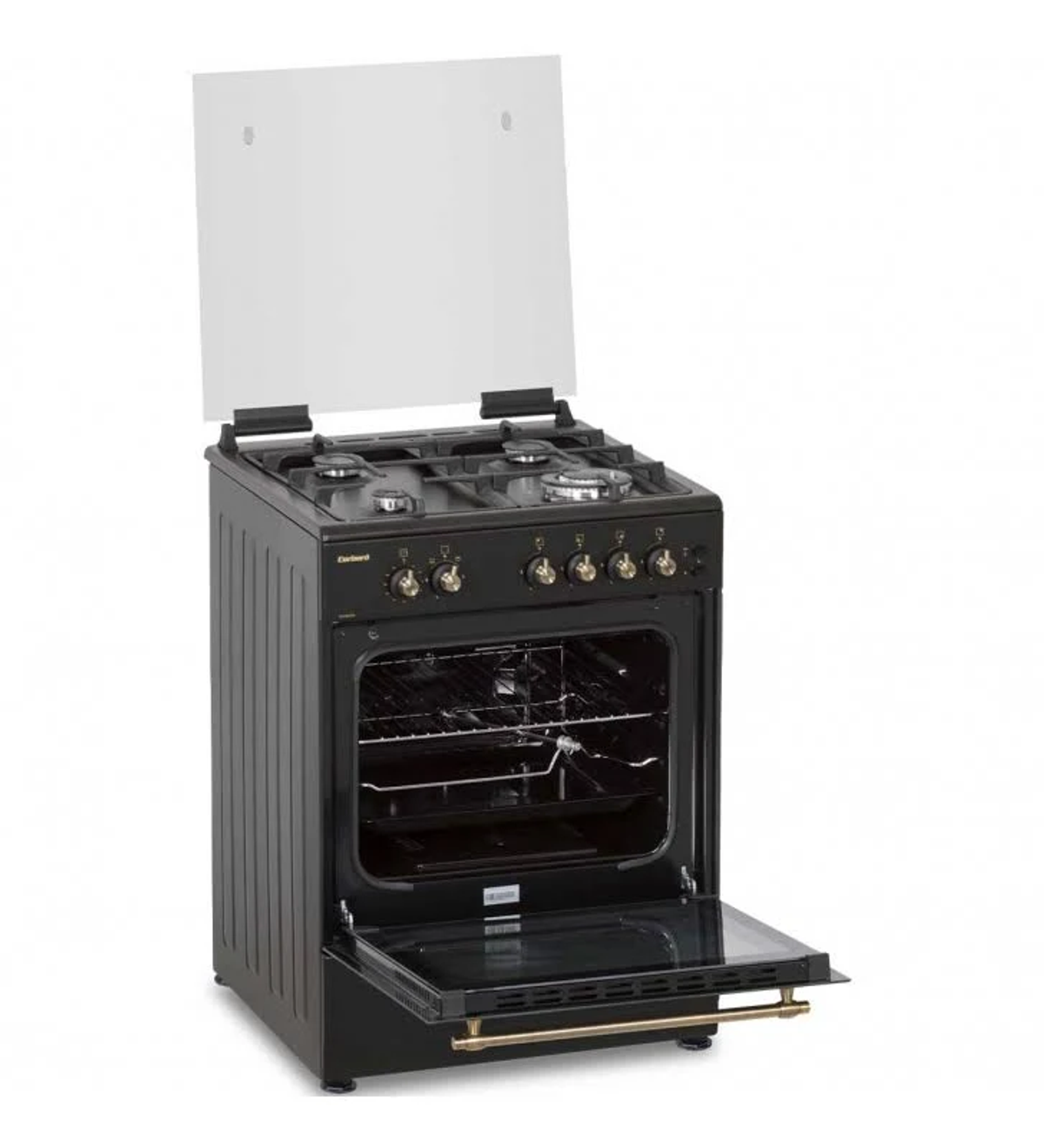 Cocina de gas CCSF6022NR CORBERO, Zonas zonas, 55 l, 59,8 cm, Negro