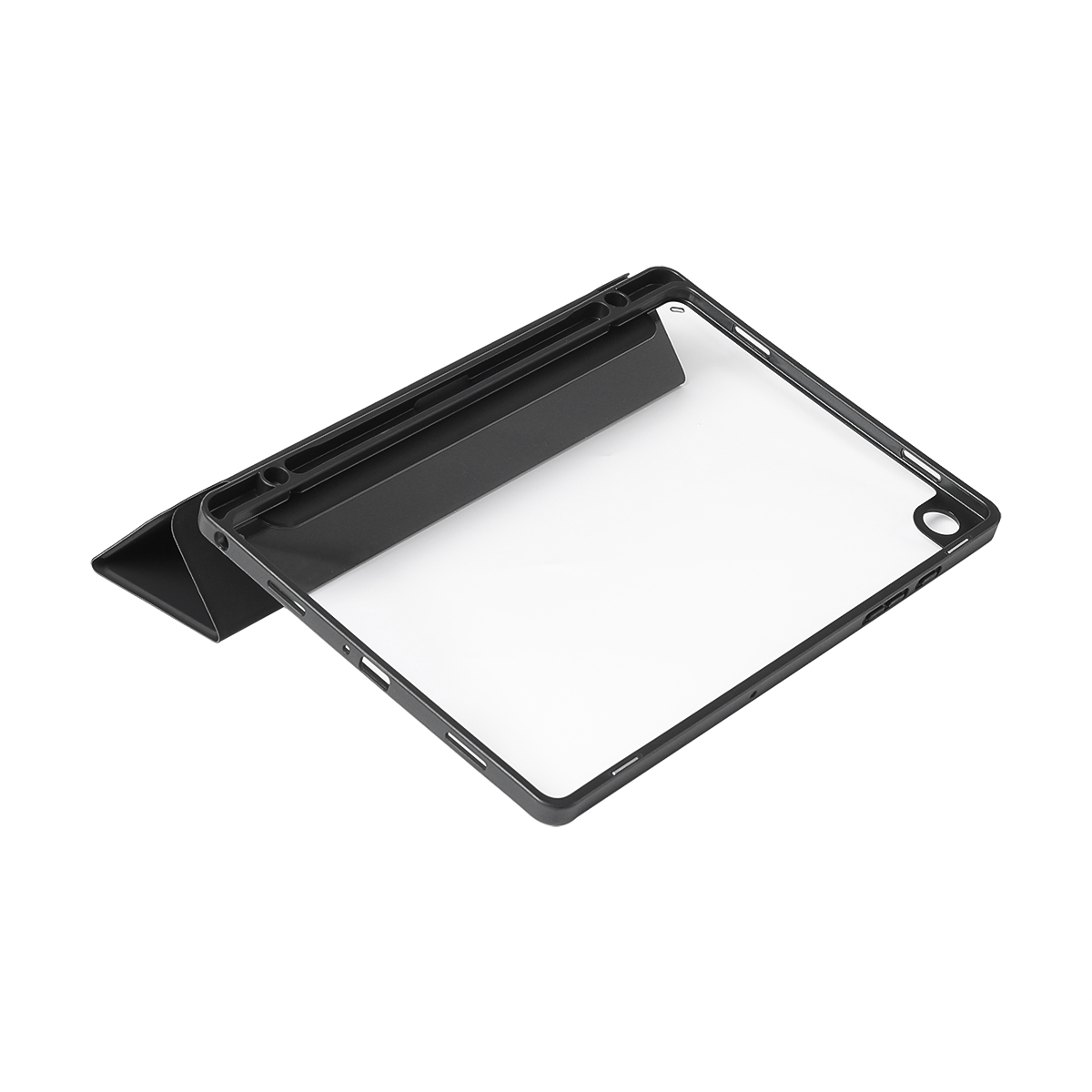 Folio Kunststoff, HONJU Samsung für Case Tablethülle / schwarz Bookcover transparent