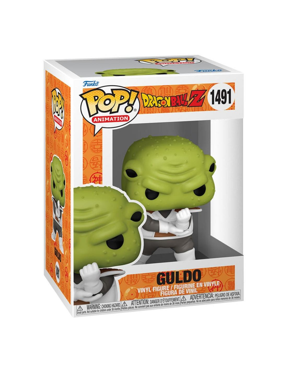 Eine Funko Pop-Figur-Box. Sie zeigt einen grünhäutigen Cartoon-Charakter, der seine Hände nach vorne hält.