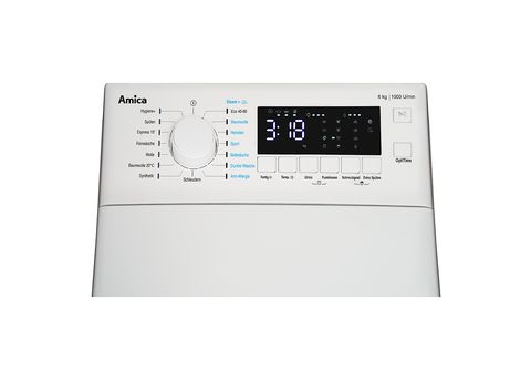 AMICA Toplader 40,0cm kg, (6 16 | Toplader MediaMarkt breit SteamTouch D) 6 Programme Waschmaschine weiß kg Waschmaschine