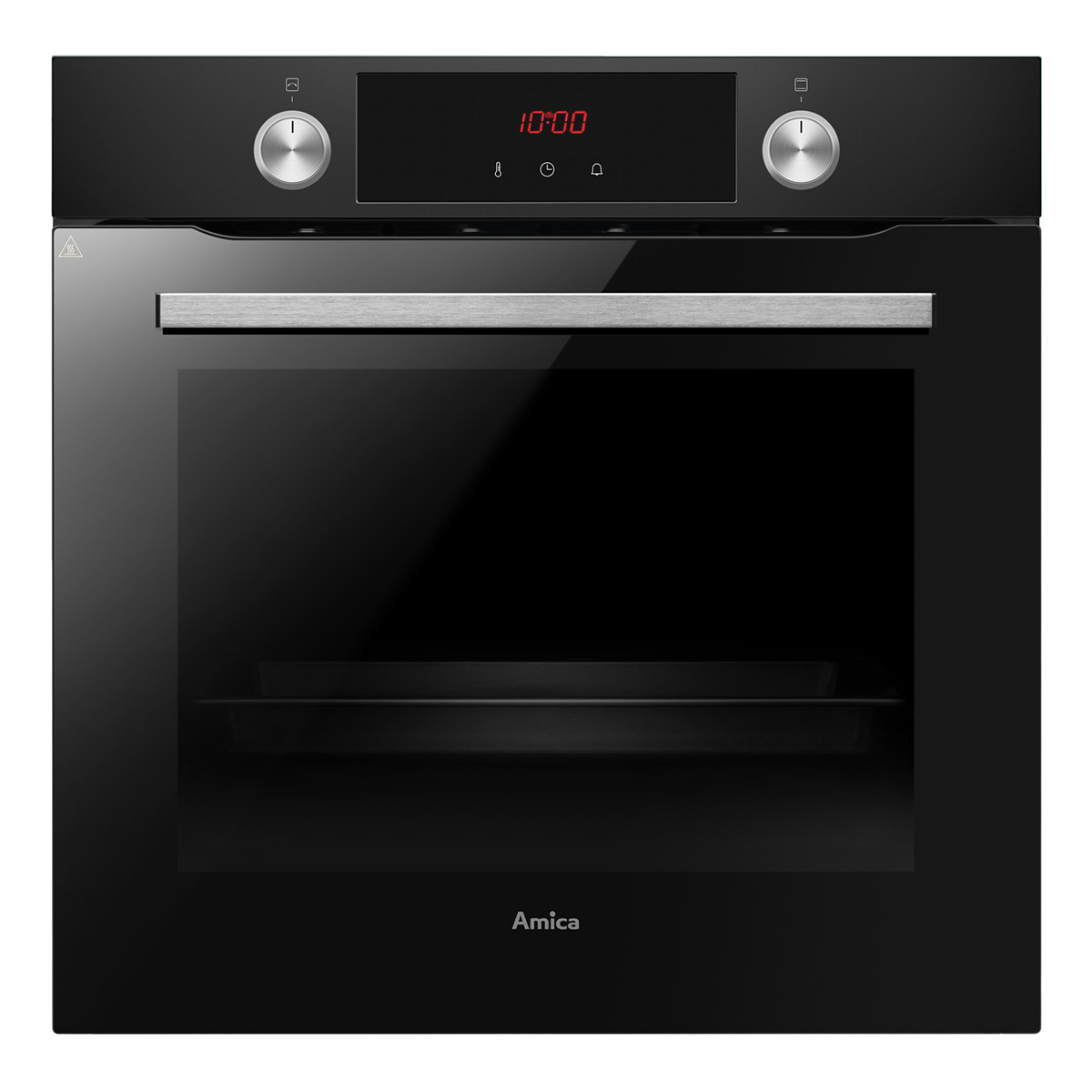 AMICA Backofen Pyrolyse Umluft Grill Timer Schwarz Einbau