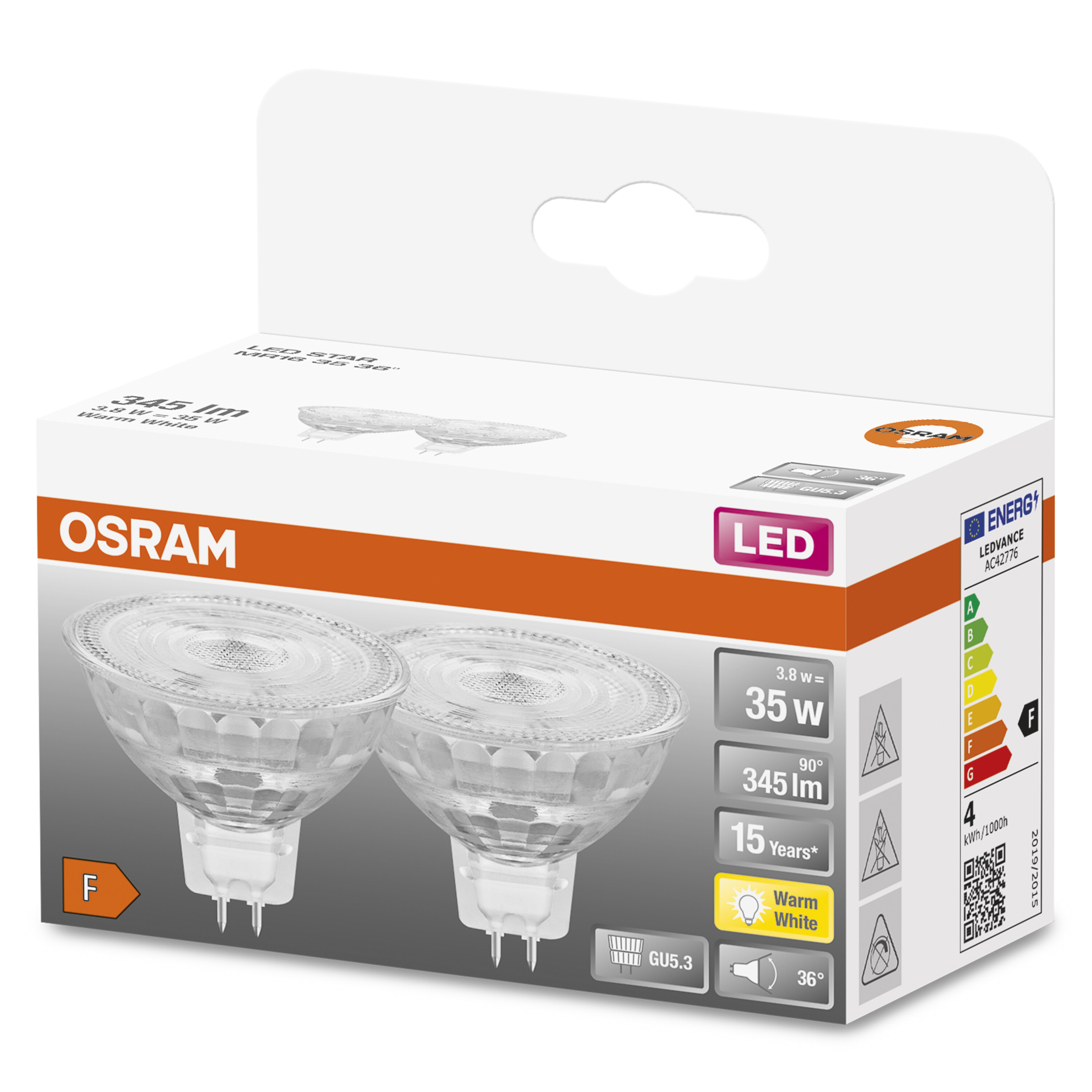 OSRAM  LED STAR Lampe V 12 MR16 LED Kaltweiß