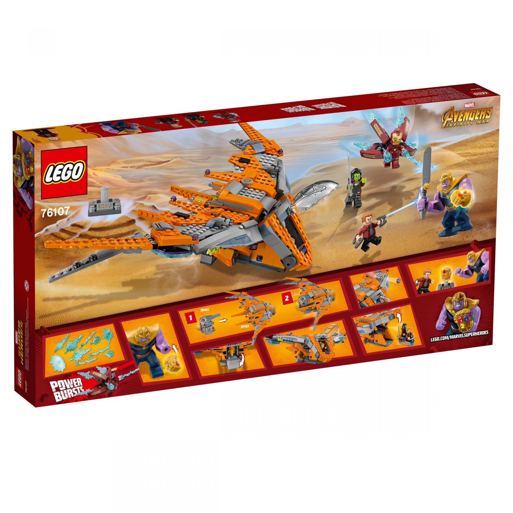 76107 Thanos ultimative Bausatz LEGO Gefecht Das