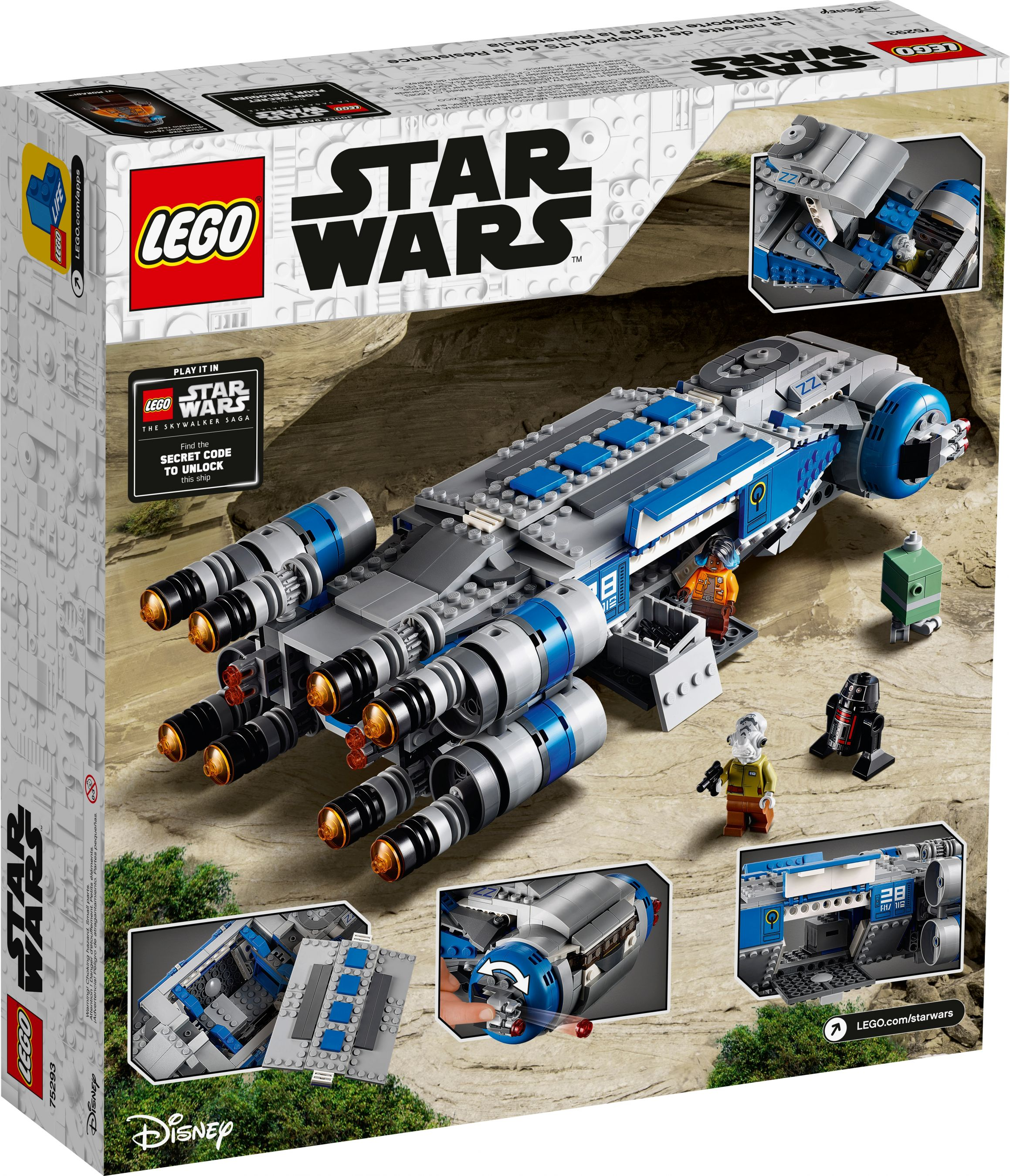 Transportschiff Bausatz der LEGO Rebellen 75293 I-TS