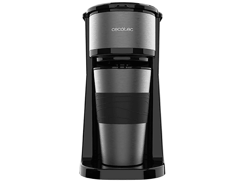 CECOTEC Coffee 66 Drop & Go Filterkaffeemaschine Schwarz, Edelstahl