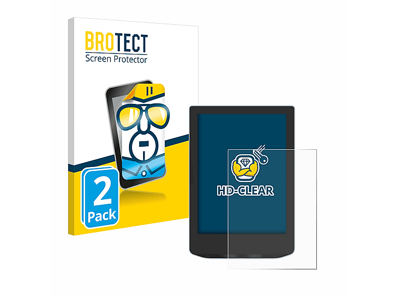 BROTECT 2x klare Schutzfolie(für PocketBook Verse)