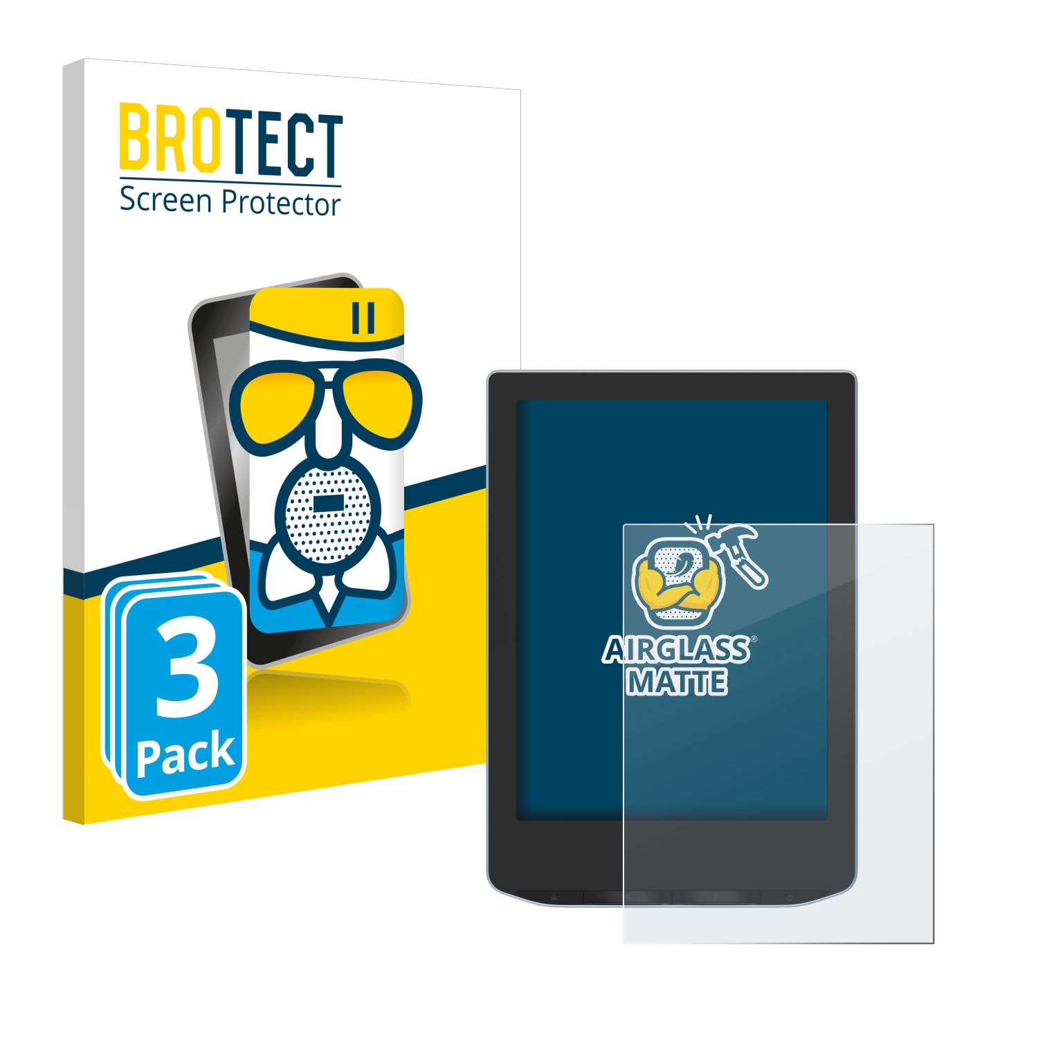 Airglass 3x BROTECT matte Verse) PocketBook Schutzfolie(für