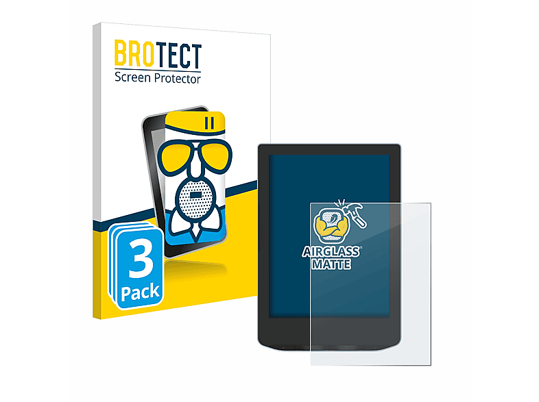 BROTECT 3x Airglass matte Verse) PocketBook Schutzfolie(für