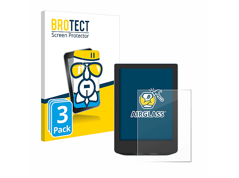 Schutzfolie(für 3x BROTECT Verse) PocketBook klare Airglass