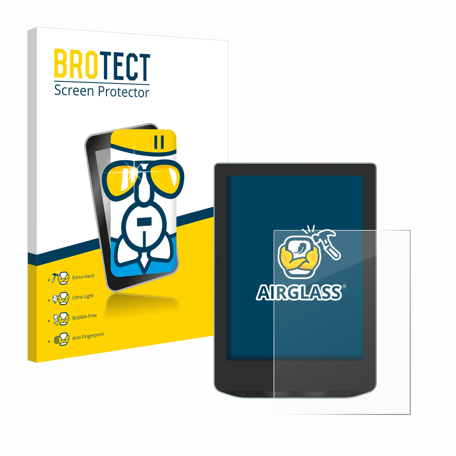 BROTECT Airglass Schutzfolie(für PocketBook klare Verse)