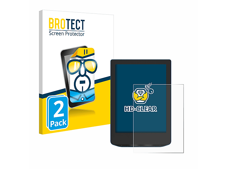 BROTECT 2x klare Schutzfolie(für Verse Pro) PocketBook